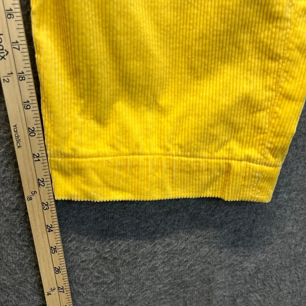 Polo Ralph Lauren Whitman Pant Relaxed Fit Yellow Corduroy Pleated Mens 42x23